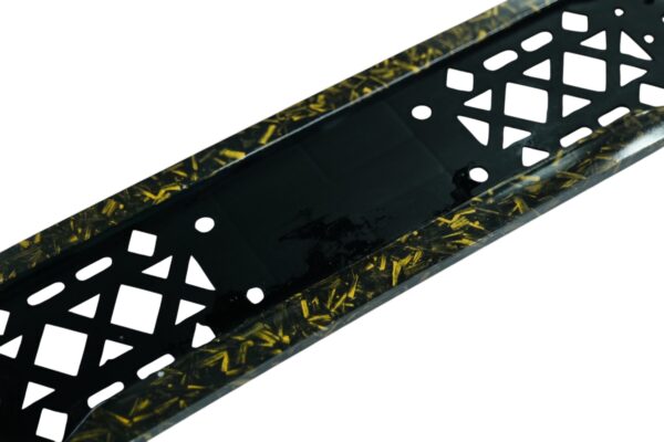 Golden Forged Carbon Plate Frame Car ( Slide In )